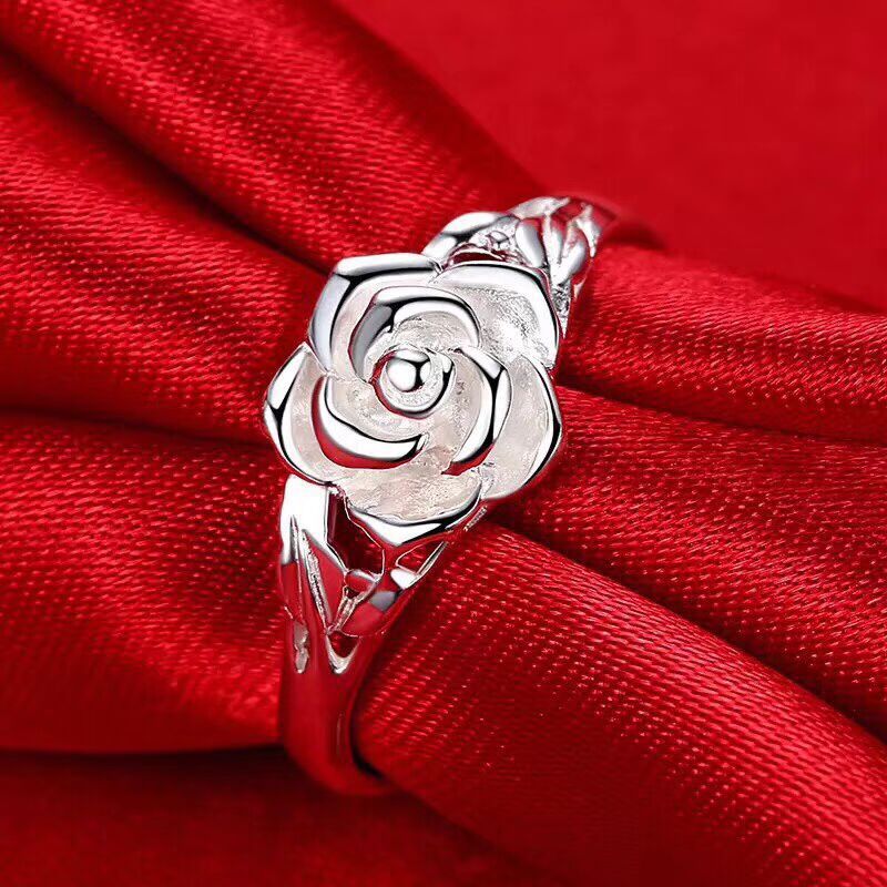 Anillo de rosa marfil Purity