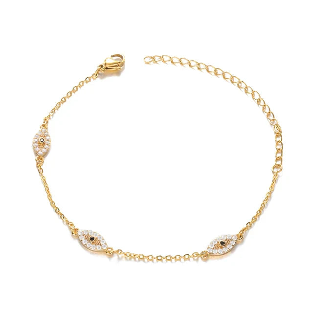 Pulsera del Ojo Malvado con diamantes