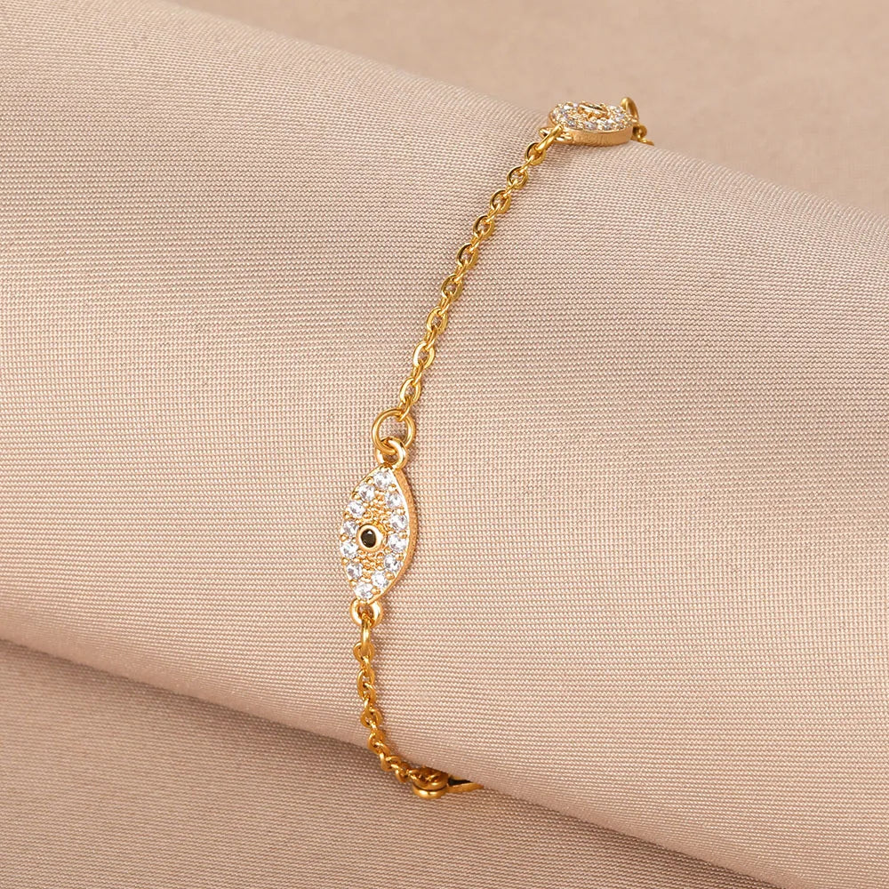 Pulsera del Ojo Malvado con diamantes