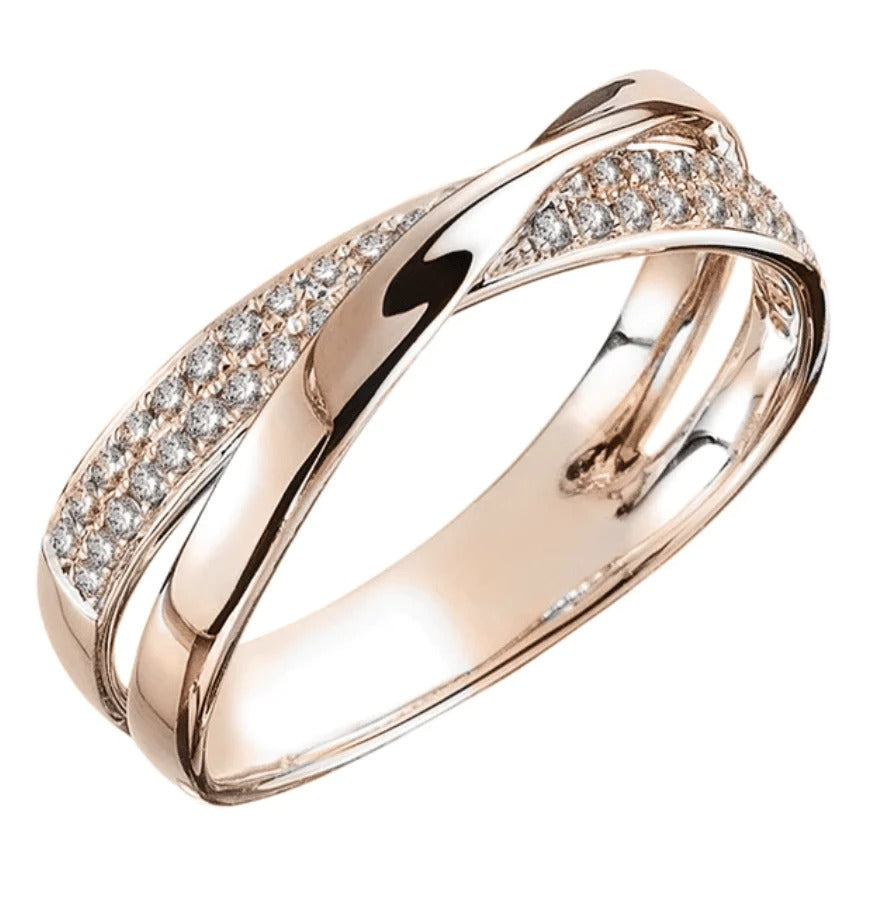 Anillo de banda tejida Athene