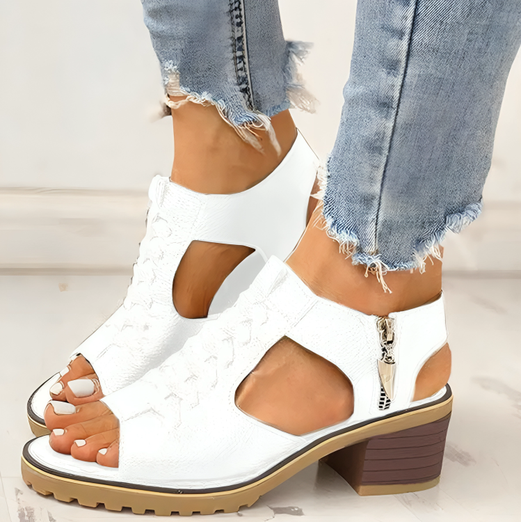 Chloe – Sandalias con cremallera y diseño urbano para mujer