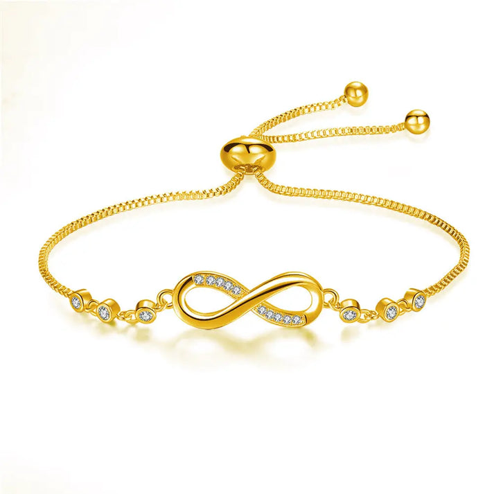 Pulsera Infinito Ajustable en Plata