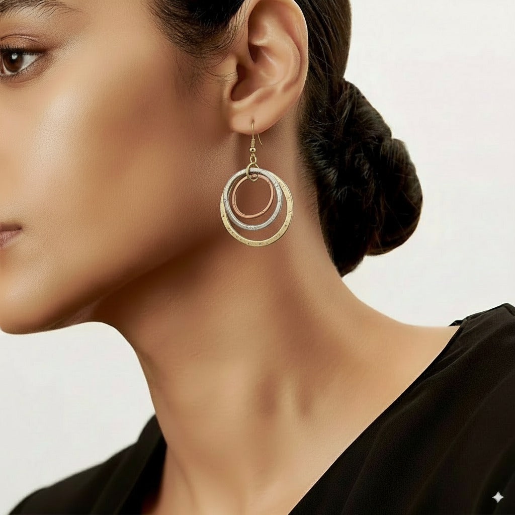 Pendientes Vintage de Oro y Plata