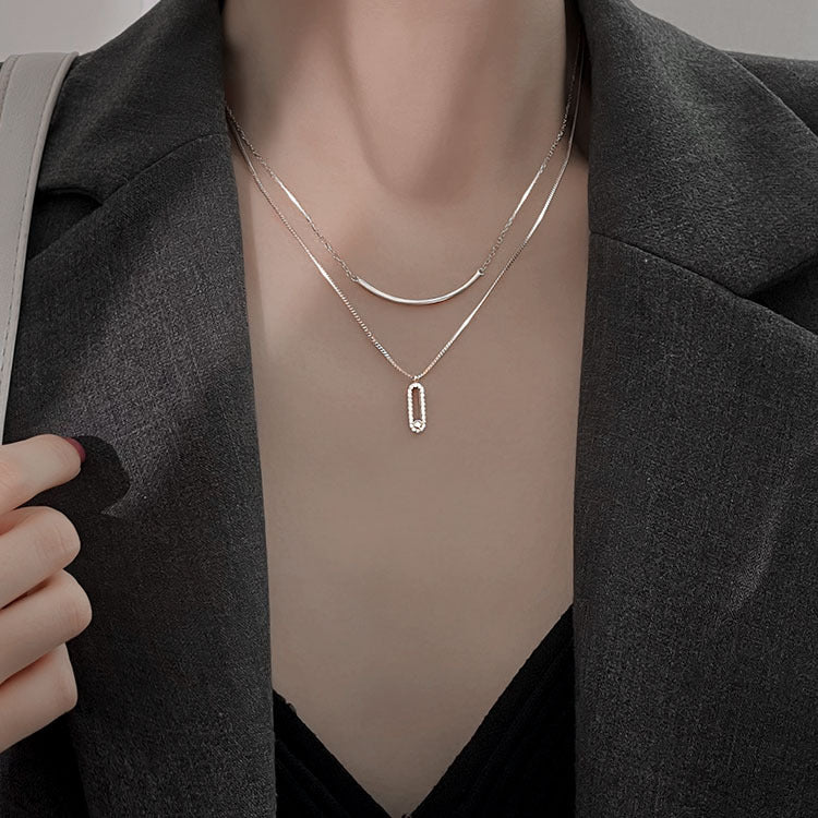 Collar de cristales superpuestos Gia