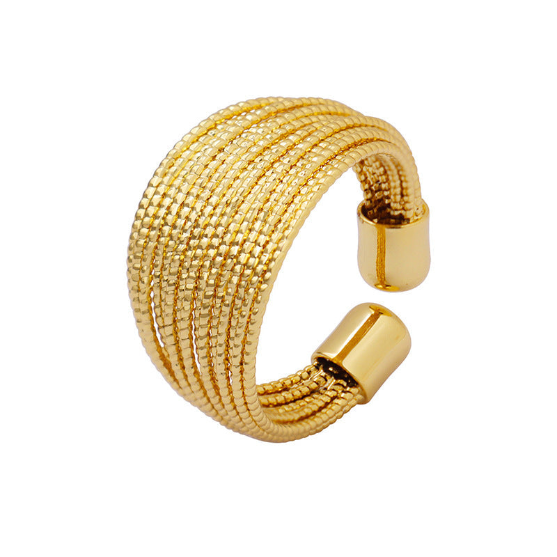 Anillo abierto dorado Vera