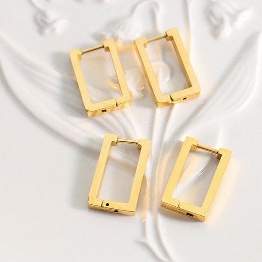 Pendientes geométricos dorados Terra