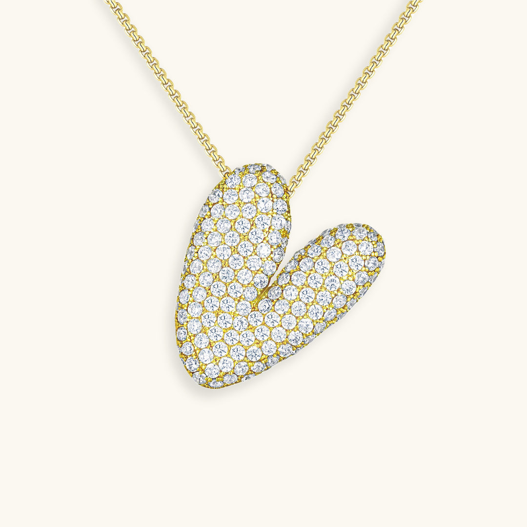 Collar de inicial con burbujas Hailey