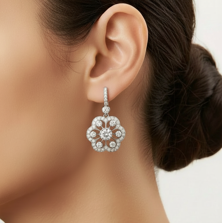 Pendientes Mandala de Cristal Vintage