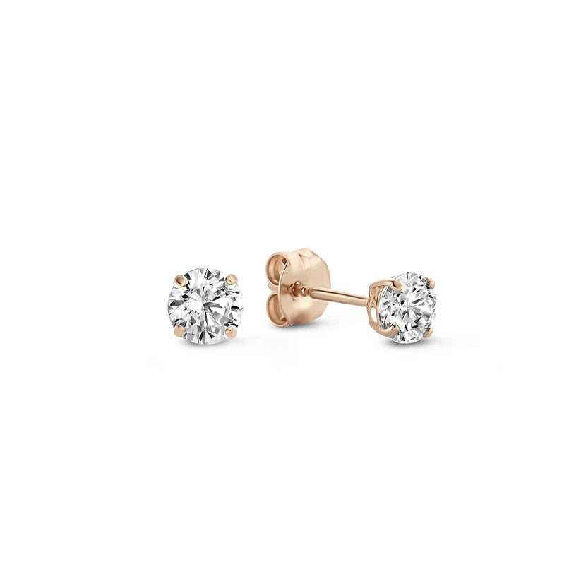 Pendientes de piedra Larmes de Lune | Oro blanco