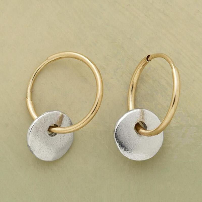 Pendientes en Oro y Plata Vintage