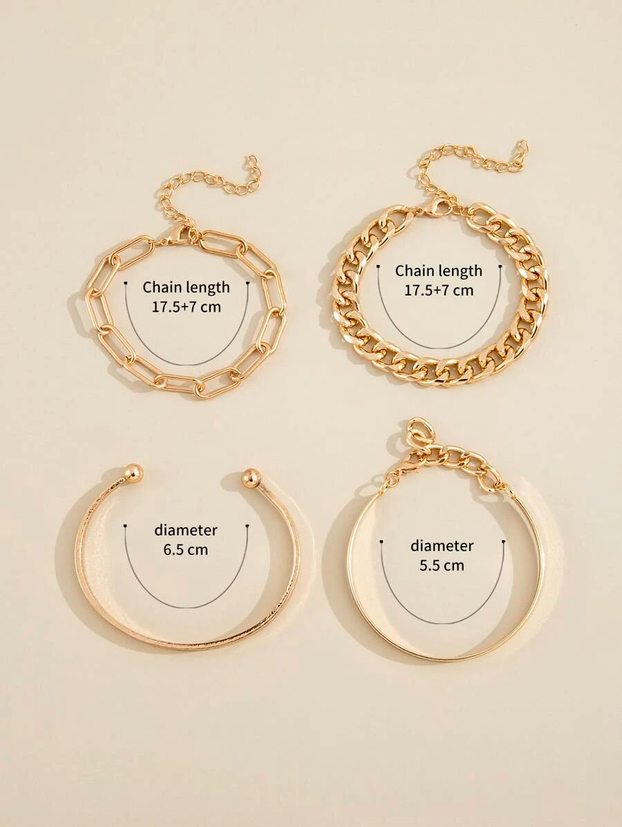 Set de 4 pulseras Deja