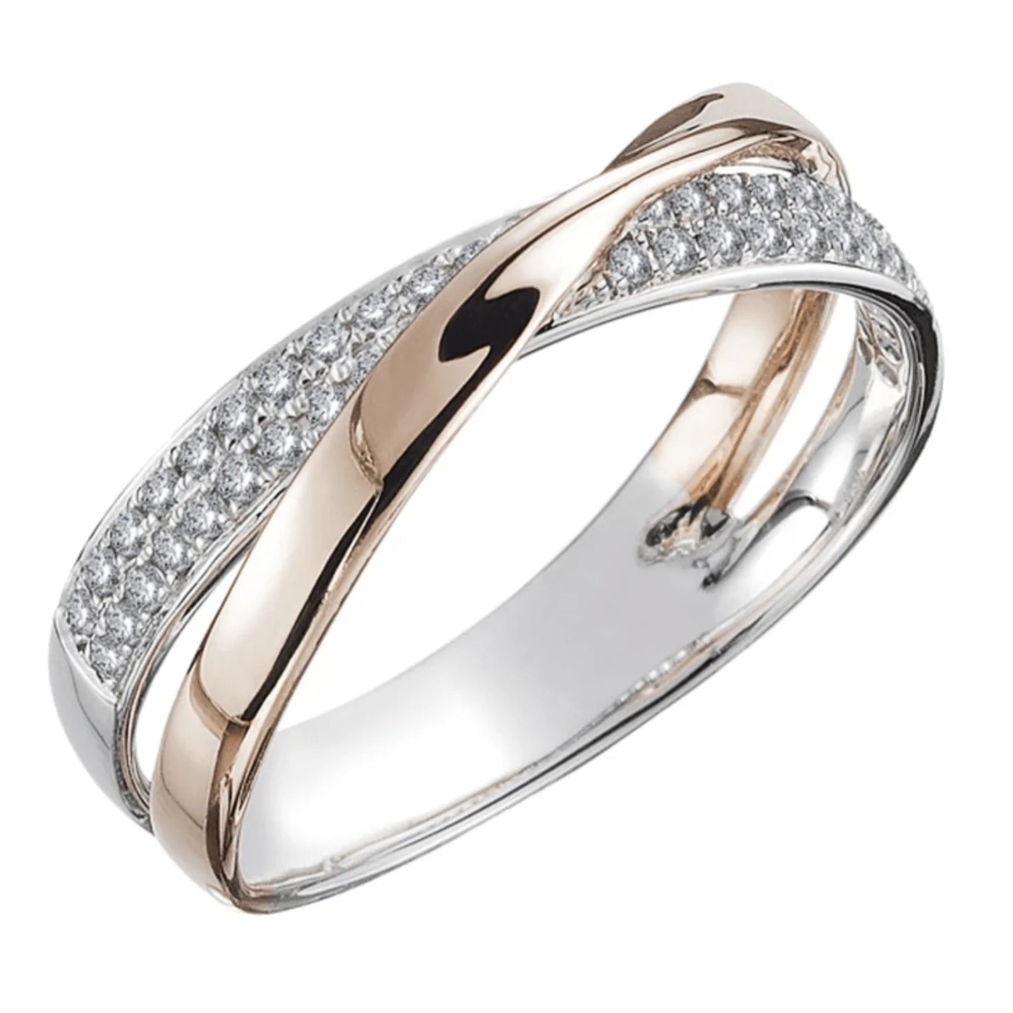 Anillo de banda tejida Athene