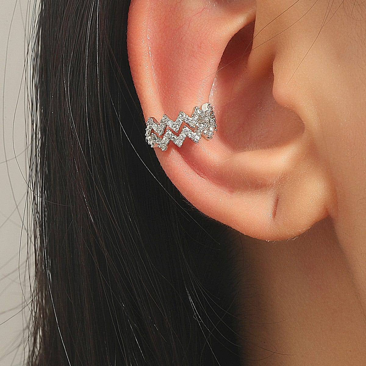Pendientes de puño en zigzag Jessie