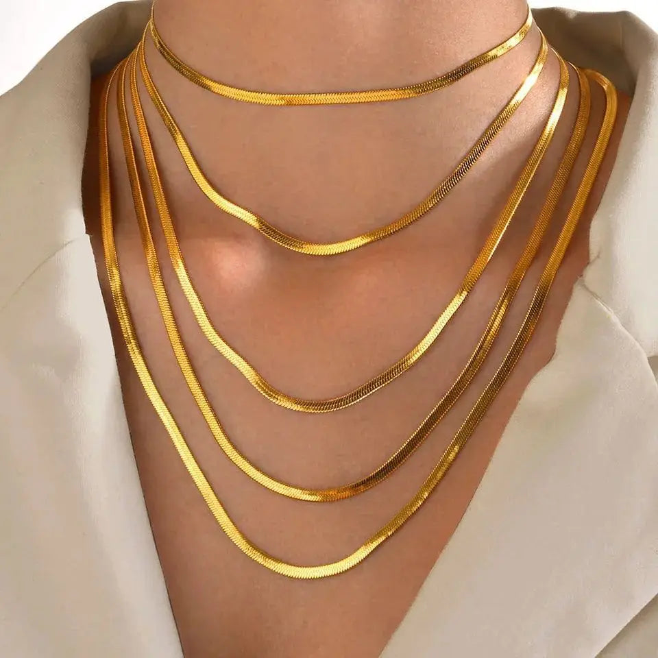 Set de Collares Multicapa Espiga Dorada
