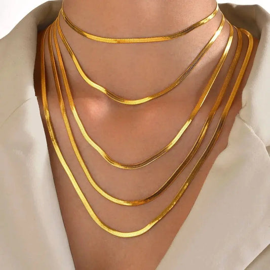 Set de Collares Multicapa Espiga Dorada