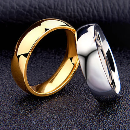 Anillo Elegante de Matrimonio Dorado