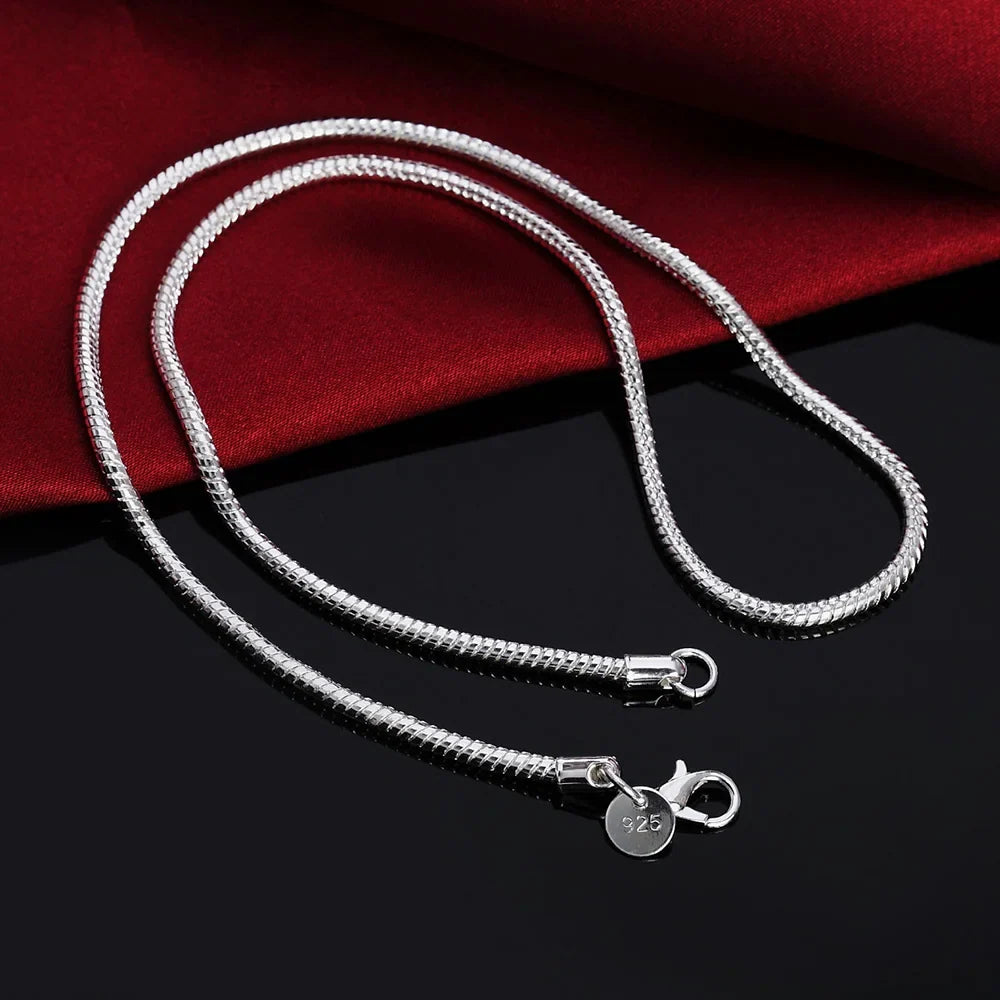 Cadena Serpentina Plata 925