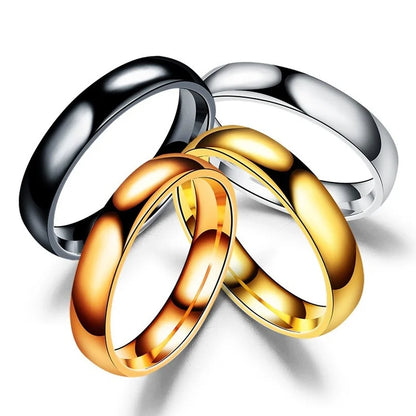 Anillo Elegante de Matrimonio Dorado