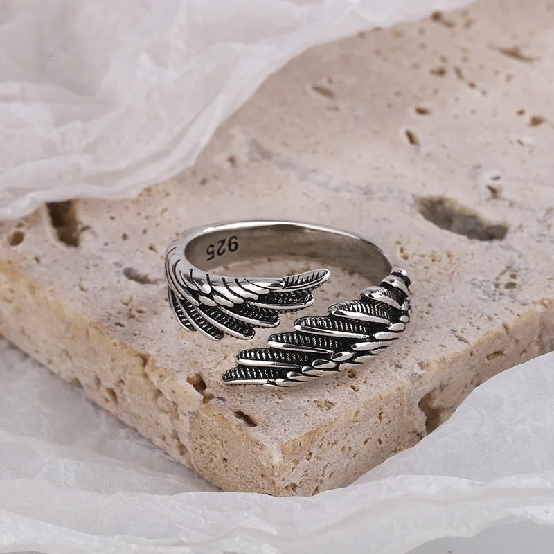 Anillo Alas de Ángel Plata 925