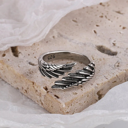 Anillo Alas de Ángel Plata 925