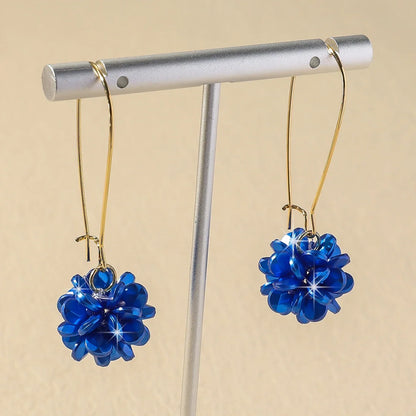 Pendientes Largos Flor de Perla