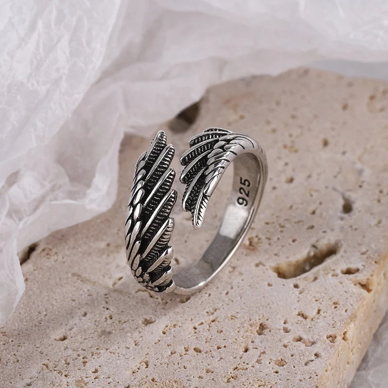 Anillo Alas de Ángel Plata 925