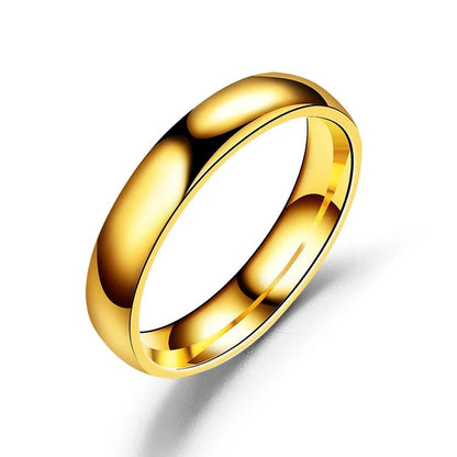 Anillo Elegante de Matrimonio Dorado