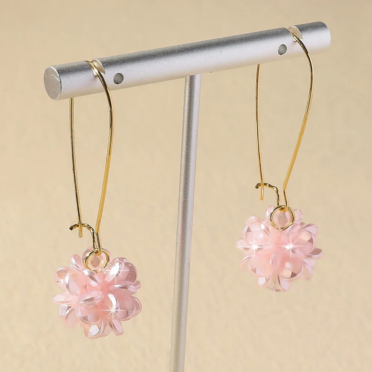 Pendientes Largos Flor de Perla