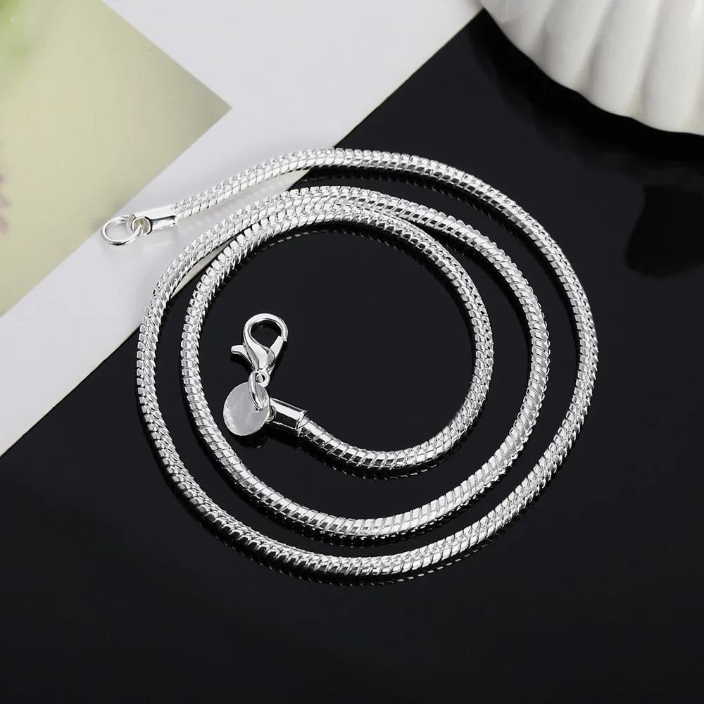 Cadena Serpentina Plata 925