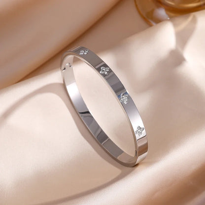Pulsera Rígida Brillo Eterno con Zirconias
