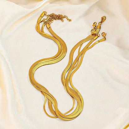 Set de Collares Multicapa Espiga Dorada