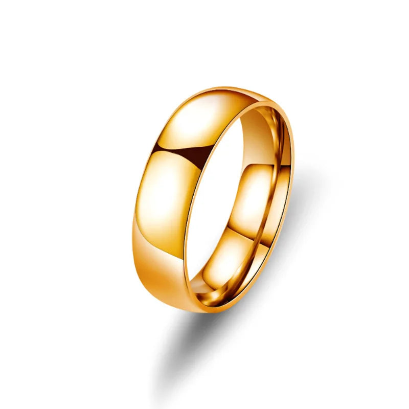 Anillo Elegante de Matrimonio Dorado