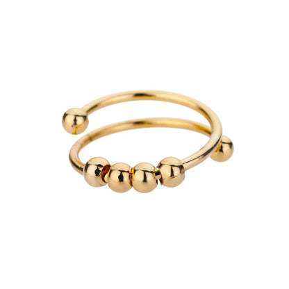 Anillo Giratorio Calma Antiestrés con Bolitas