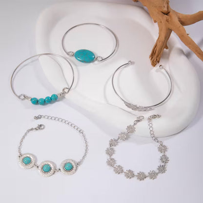 Set de 5 Pulseras Bohemias Vintage