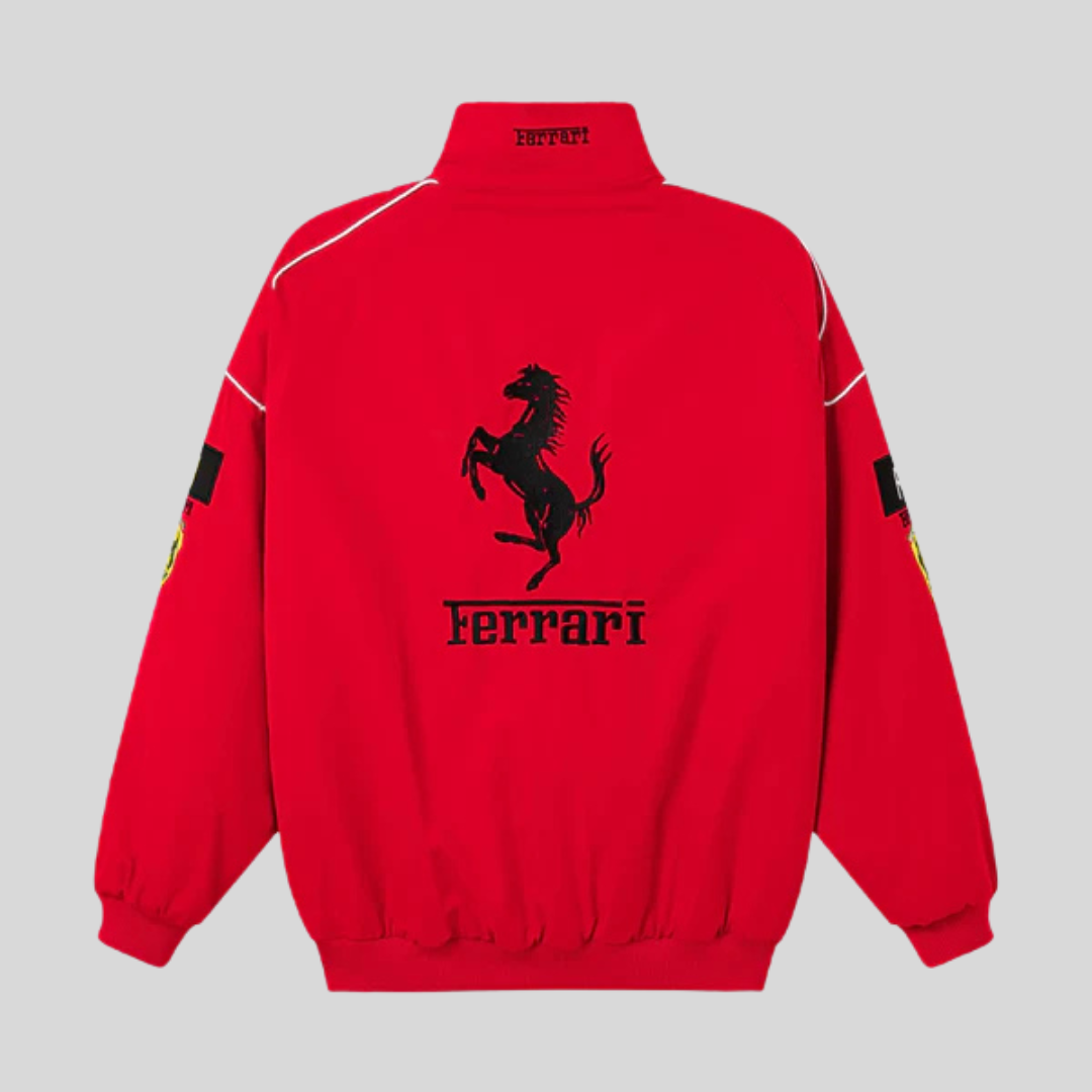 Jhulio | Chaqueta de carreras ferrari vintage