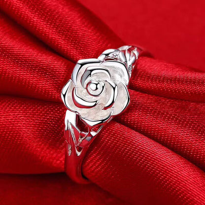 Anillo de rosa marfil Purity