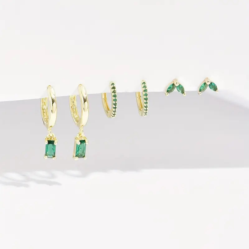 Set de pendientes Fiorenza Viridelle | Oro