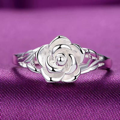 Anillo de rosa marfil Purity