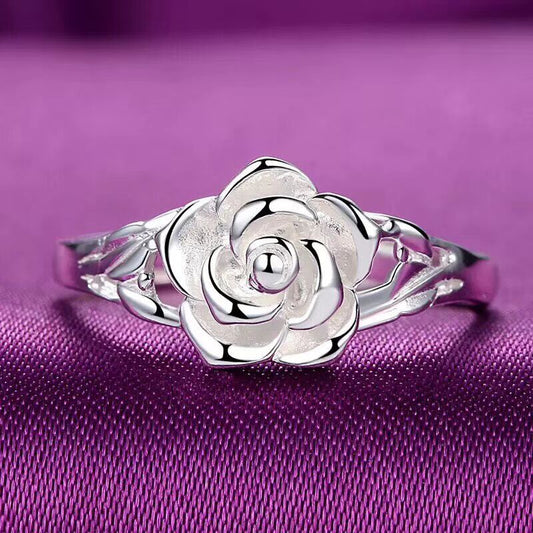 Anillo de rosa marfil Purity