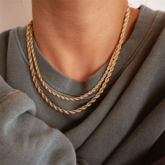 Collar de cadena trenzada Olivia