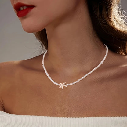 Collar Bohemio con Estrella de Mar para Verano