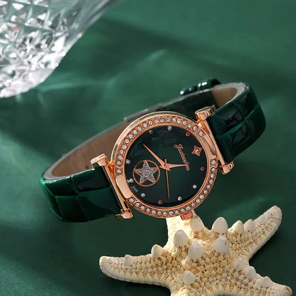 Set de joyas Verdantra Timecourt | Oro