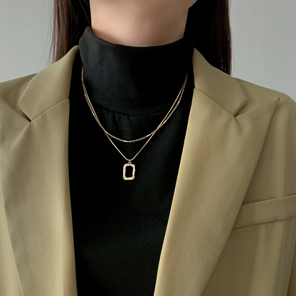 Colgante Abigail de cadenas superpuestas