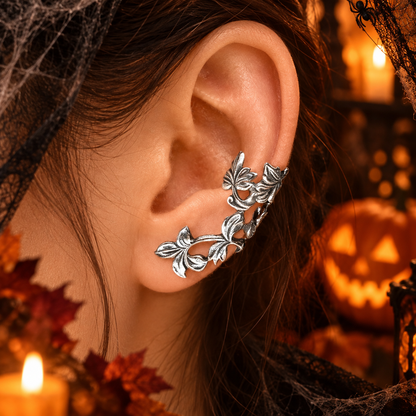 Pendientes - Vintage en Plata de Hojas