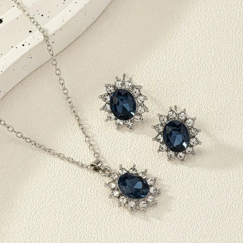 Set de joyas Katya Azuryn | Oro blanco