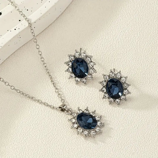 Set de joyas Katya Azuryn | Oro blanco