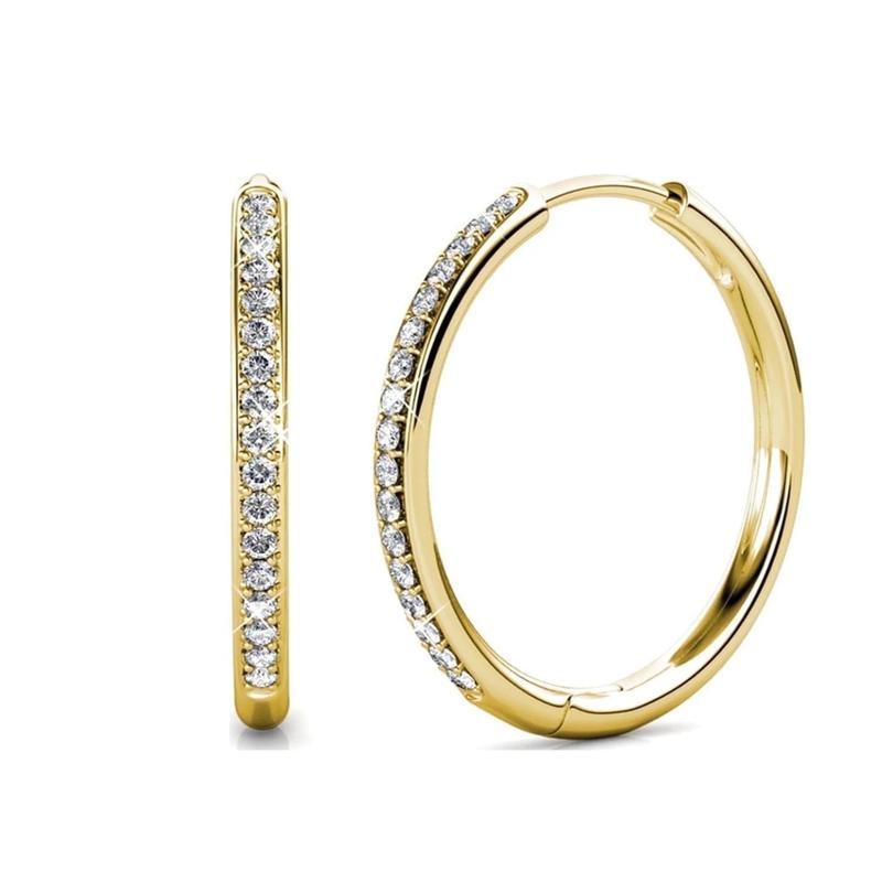 Pendientes pavé Sorel | Oro blanco