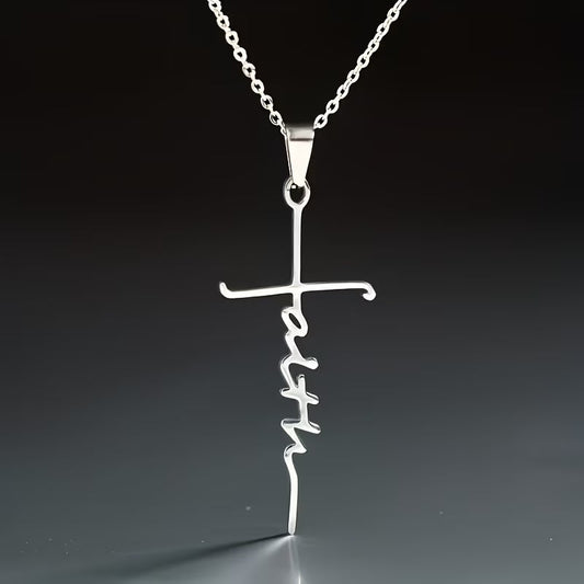 Collar colgante Cruz elegante