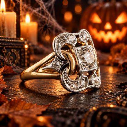 Anillo Vintage - Oro con Circonitas