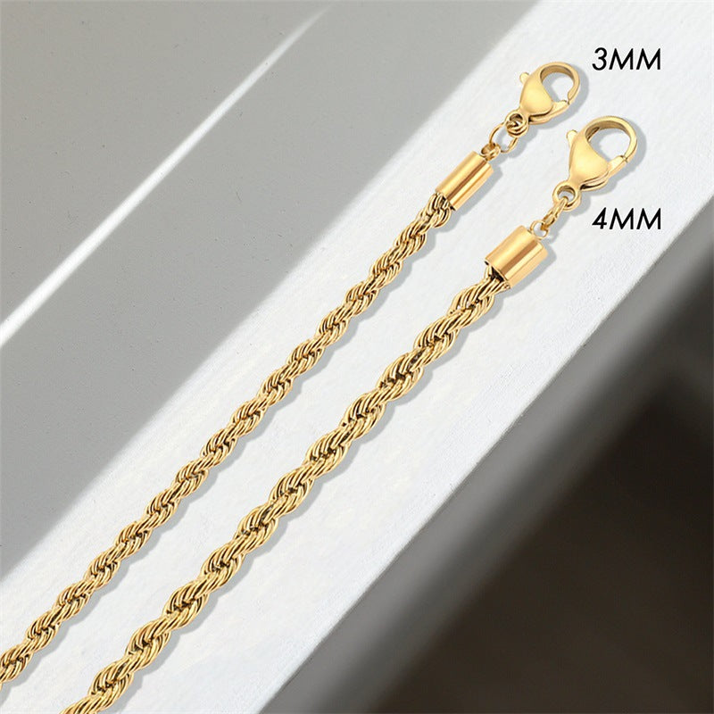 Collar de cadena trenzada Olivia